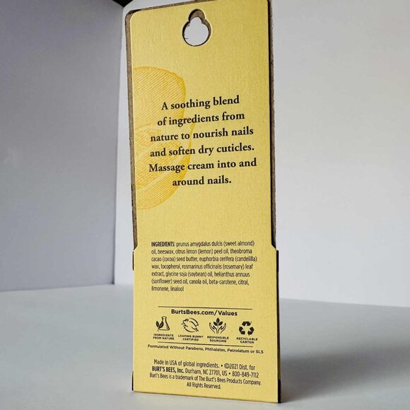 NIB 2-Pack Burt’s Bees Lemon Butter Cuticle Cream – Vitamin E & Natural Oils - Picture 2 of 2